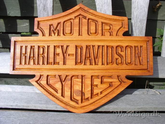 Harley Davidson træskilt udskåret 2.JPG
